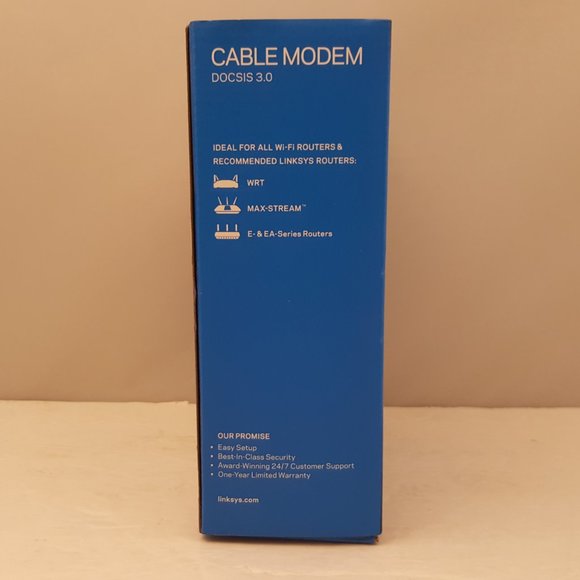 Linksys DOCSIS 3.0 Cable Modem 8 x 4 Bonded Channels Model CM3008 OPEN BOX - Picture 2 of 10